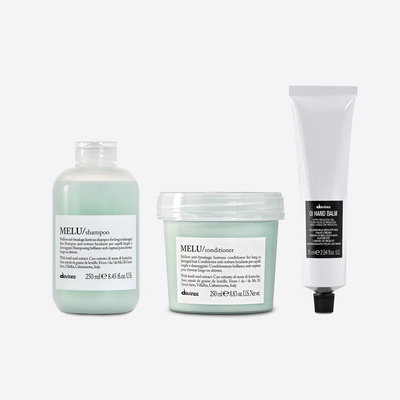 Zestaw Davines Essential Haircare MELU przeciw łamaniu się włosów + krem do rąk OI