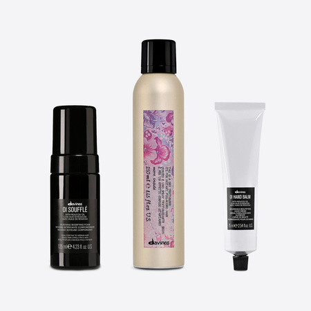 Zestaw Davines OI Soufflé + Dry Texturizer + OI krem do rąk