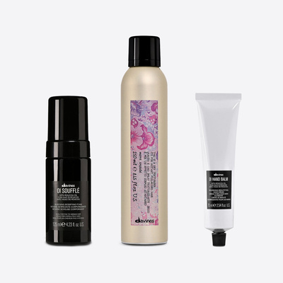 Zestaw Davines OI Soufflé + Dry Texturizer + OI krem do rąk