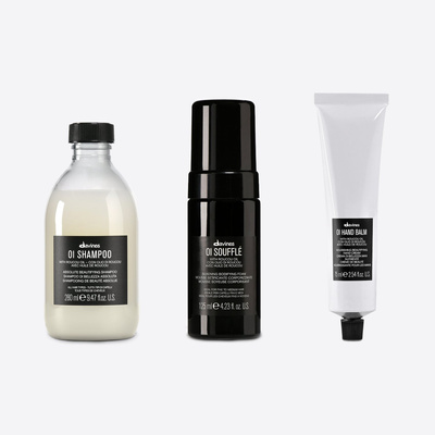 Zestaw Davines OI zapewniający włosom absolutne piękno: szampon + mus + krem do rąk